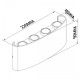 Aplica Exterior ARCS 7814 Mantra LED, Nisip, Spania