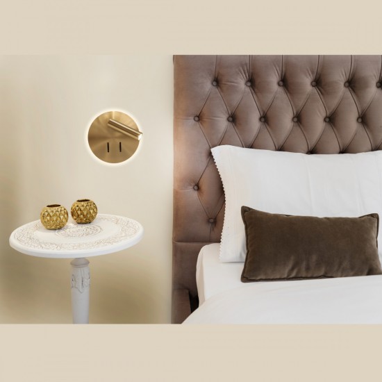 Aplica Dormitor CAYMAN 7853 Mantra LED, Auriu, Spania