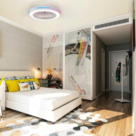 Plafoniera cu ventilator GAMER 7861 Mantra LED, Alb, Spania
