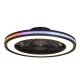 Plafoniera cu ventilator GAMER 7862 Mantra LED, Negru, Spania