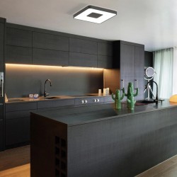 Plafoniera COIN CUADRADO 7920 Mantra LED, Negru, Spania