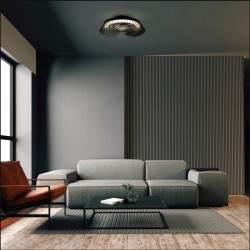 Plafoniera cu ventilator HIMALAYA MINI 8197 Mantra LED, Negru, Spania