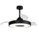 Plafoniera cu ventilator COIN FAN 8218 Mantra LED, Negru, Spania