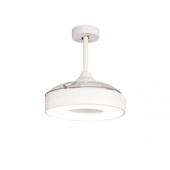 Plafoniera cu ventilator COIN FAN MINI 8219 Mantra LED, Alb, Spania