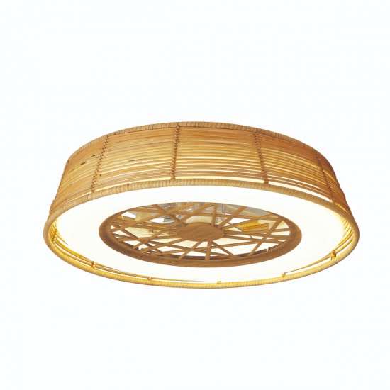 Plafoniera cu ventilator INDONESIA MINI 8225 Mantra LED, Lemn, Spania
