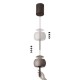 Pendul ROLLER 8412 Mantra LED, Negru, Spania