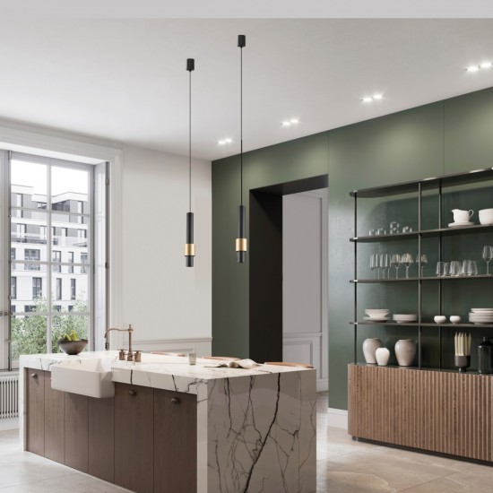 Pendul CLIFTON 8565 Mantra LED, Negru, Spania