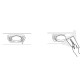 Downlight Incastrat LANCES 8664 Mantra GU10, Alb, Spania