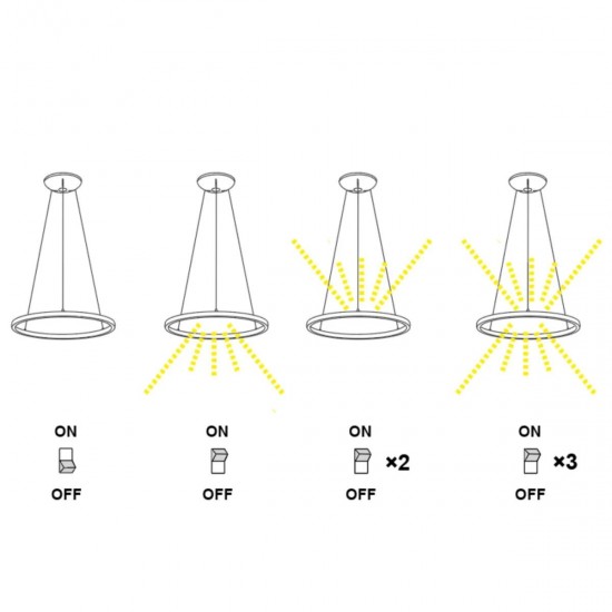 Suspensie RIUMAR 8672 Mantra LED, Alb, Spania