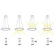 Suspensie RIUMAR 8672 Mantra LED, Alb, Spania