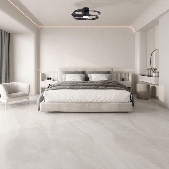 Plafoniera cu ventilator ROSE 8706 Mantra LED, Negru, Spania