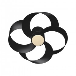 Plafoniera cu ventilator ROSE 8706 Mantra LED, Negru, Spania