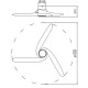 Plafoniera cu ventilator GROENLAND 8710 Mantra LED, Alb, Spania