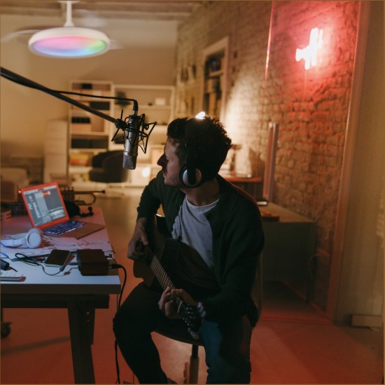 Plafoniera cu ventilator SIBERIA 8758 Mantra LED, Alb, Spania