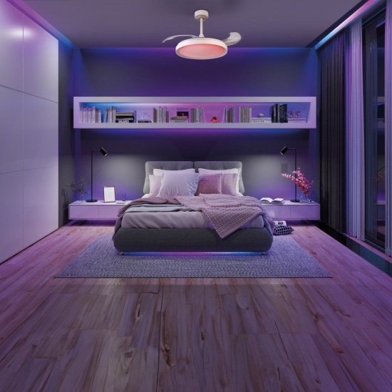 Plafoniera cu ventilator SIBERIA 8758 Mantra LED, Alb, Spania