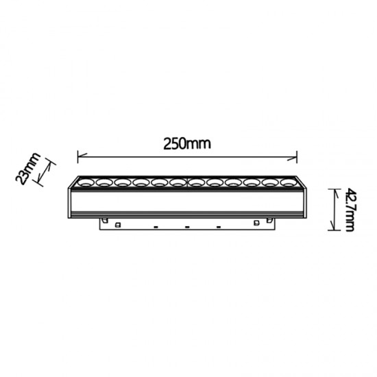 Downlight Sina Magnetica MAGNETO 8820 Mantra LED, Negru, Spania