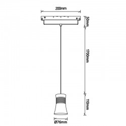 Pendul Sina Magnetica MAGNETO 8823 Mantra LED, Negru, Spania