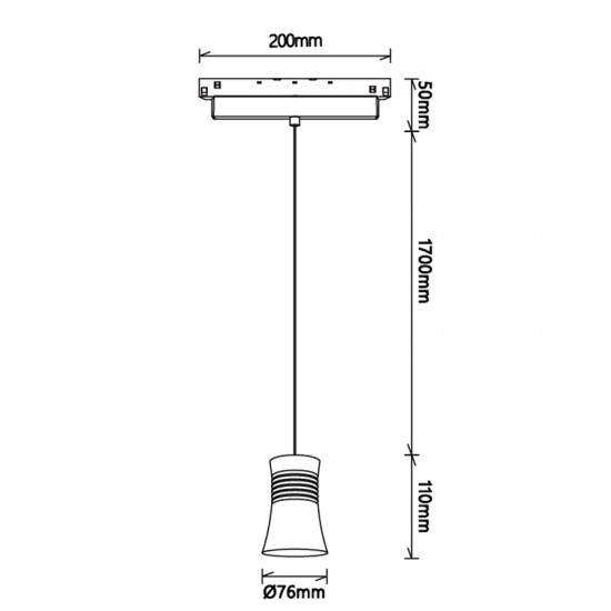 Pendul Sina Magnetica MAGNETO 8823 Mantra LED, Negru, Spania