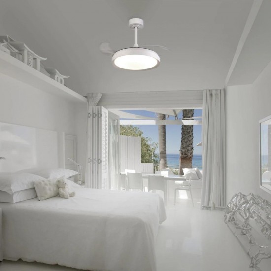 Plafoniera cu ventilator MISTRAL 8826 Mantra LED, Alb, Spania