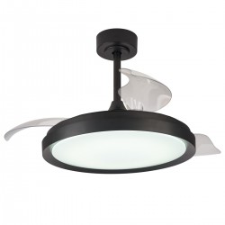 Plafoniera cu ventilator MISTRAL 8828 Mantra LED, Negru, Spania