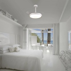 Plafoniera cu ventilator MISTRAL MINI 8829 Mantra LED, Alb, Spania