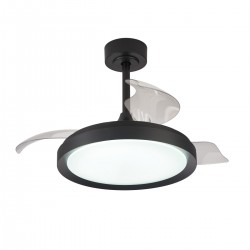 Plafoniera cu ventilator MISTRAL MINI 8831 Mantra LED, Negru, Spania