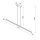Suspensie LINEAL 8960 Mantra LED, Negru, Spania