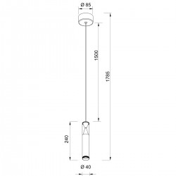 Pendul SPARK 8965 Mantra LED, Alb, Spania