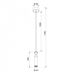 Pendul SPARK 8967 Mantra LED, Gri, Spania