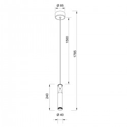 Pendul SPARK 8968 Mantra LED, Auriu, Spania