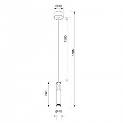 Pendul SPARK 8969 Mantra LED, Auriu, Spania