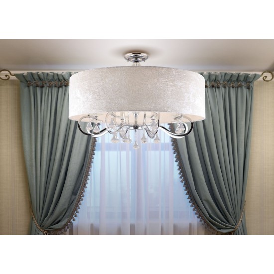 Lustra Plafon AMSTERDAM C0059 Max Light E14, Crom, Polonia