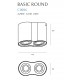 Spot Aplicat BASIC ROUND C0086 Max Light GU10, Negru, Polonia