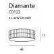 Lustra Plafon DIAMANTE C0122 Max Light G9, Crom, Polonia