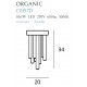 Lustra Plafon ORGANIC PL 0 C0197D Max Light LED, Auriu, Polonia