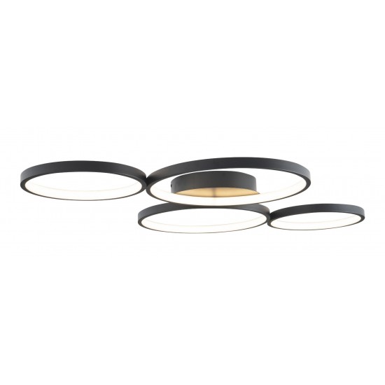 Lustra Plafon VELVET C0200 Max Light LED, Negru, Polonia