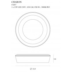 Plafoniera CHARON C0207 Max Light LED, Alb, Polonia