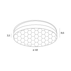 Plafoniera SEKKO C0218 Max Light LED, Negru, Polonia