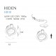 Spot Incastrat HIDEN H0110 Max Light LED, Negru, Polonia