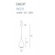 Pendul DROP P0235 Max Light E27, Alb, Polonia