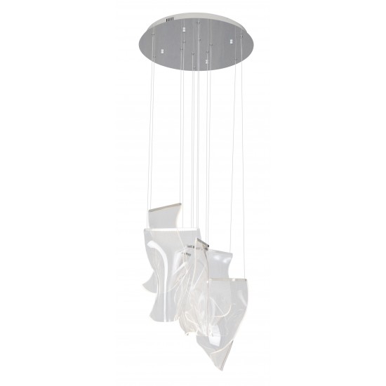 Suspensie SILK P0371D Max Light LED, Crom, Polonia