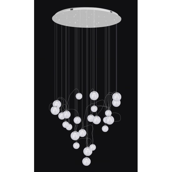 Suspensie ZOE P0386 Max Light LED, Crom, Polonia