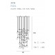Suspensie ZOE P0386 Max Light LED, Crom, Polonia