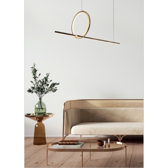 Suspensie LOZANNA P0390 Max Light LED, Auriu, Polonia