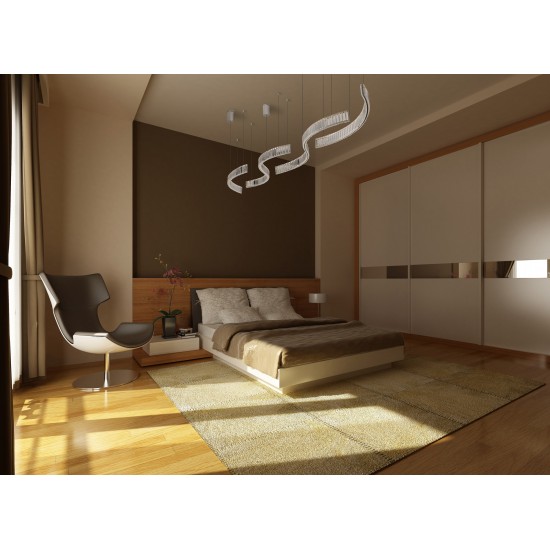 Suspensie SAPHIR P0391 Max Light LED, Crom, Polonia