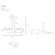 Suspensie PUMA P0404 Max Light LED, Auriu, Polonia