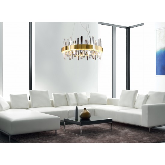 Suspensie PRINCE P0421 Max Light LED, Auriu, Polonia