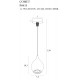 Pendul COMET P0435 Max Light LED, Negru, Polonia