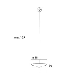 Pendul CONE P0554 Max Light LED, Negru, Polonia