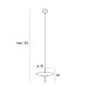 Pendul CONE P0554 Max Light LED, Negru, Polonia